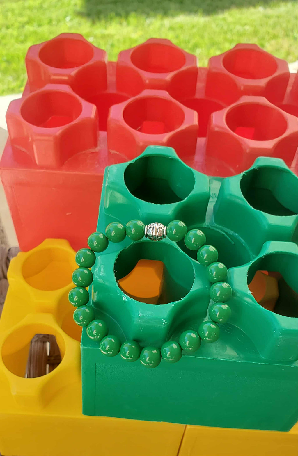 Tiny Treasure Green Beaded Bracelet 💚