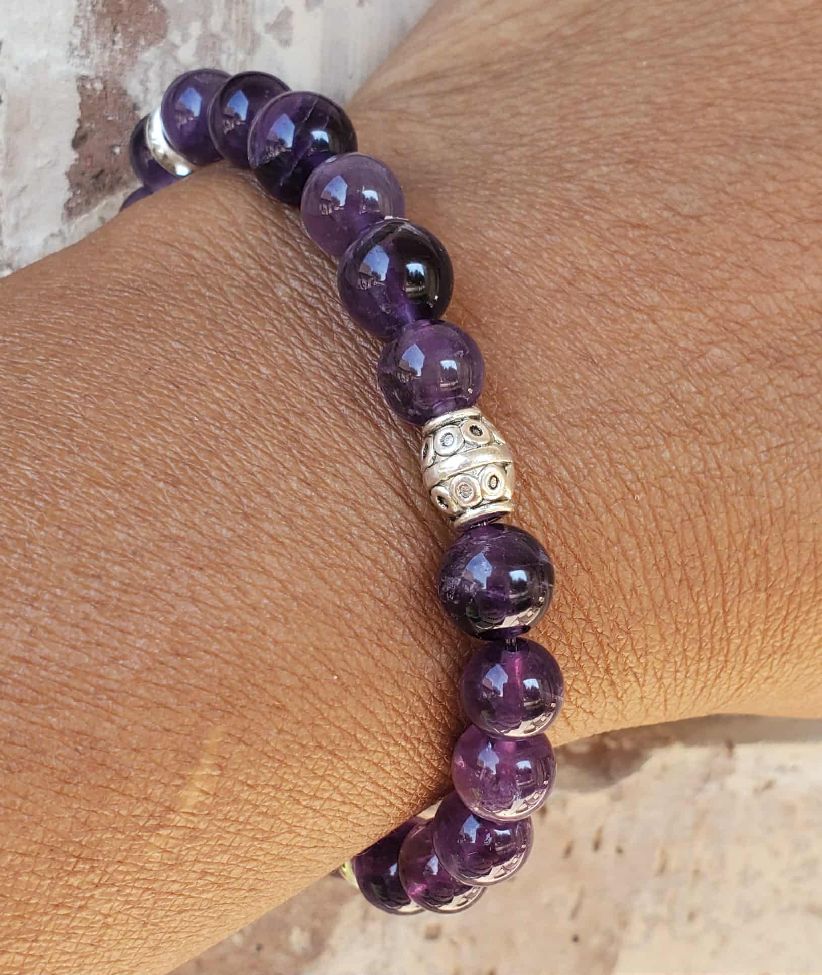 Amethyst / Purple Natural Stone Bracelet