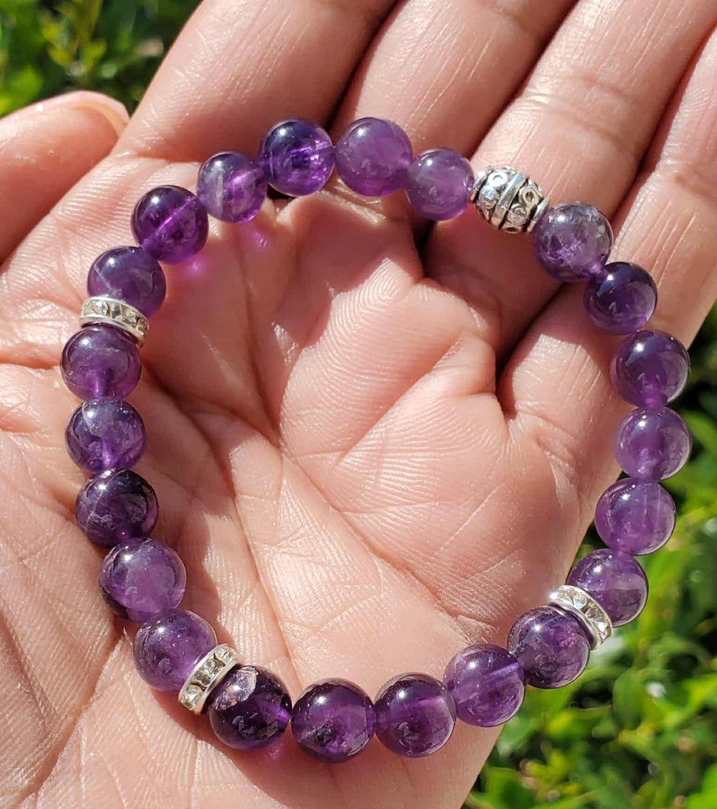 Amethyst / Purple Natural Stone Bracelet