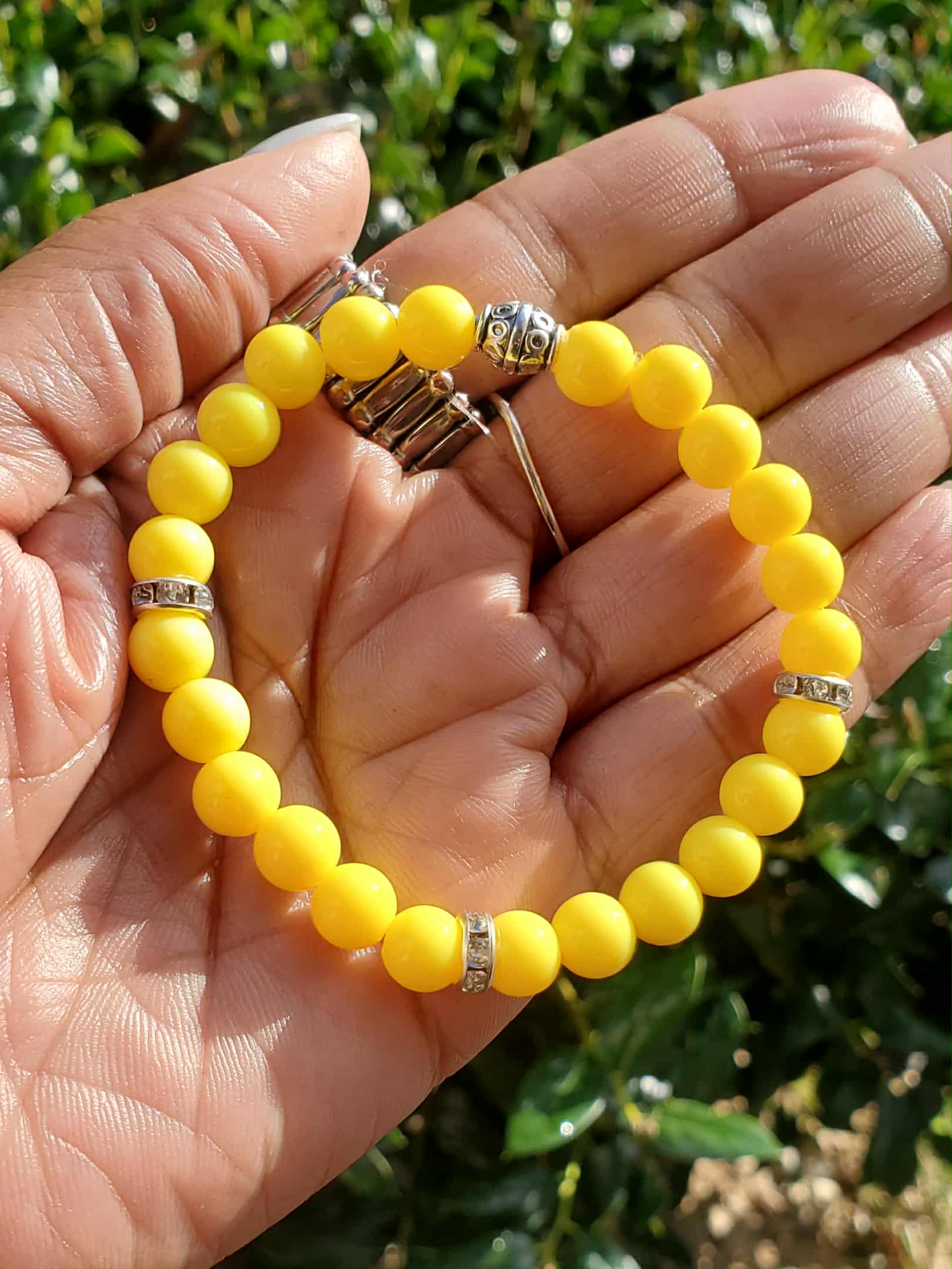 Banana Yellow Beaded Bracelet