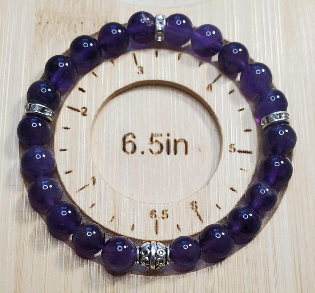 Amethyst / Purple Natural Stone Bracelet