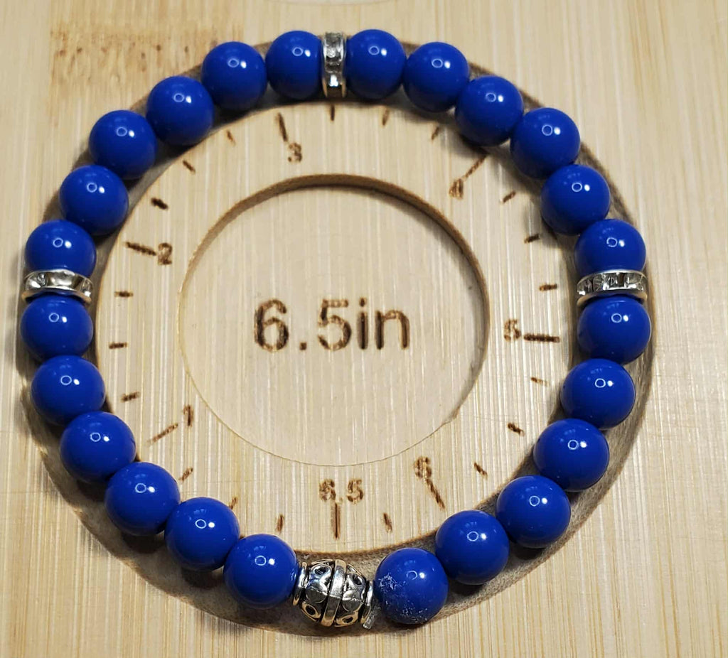 Royal Blue Beaded Bracelet