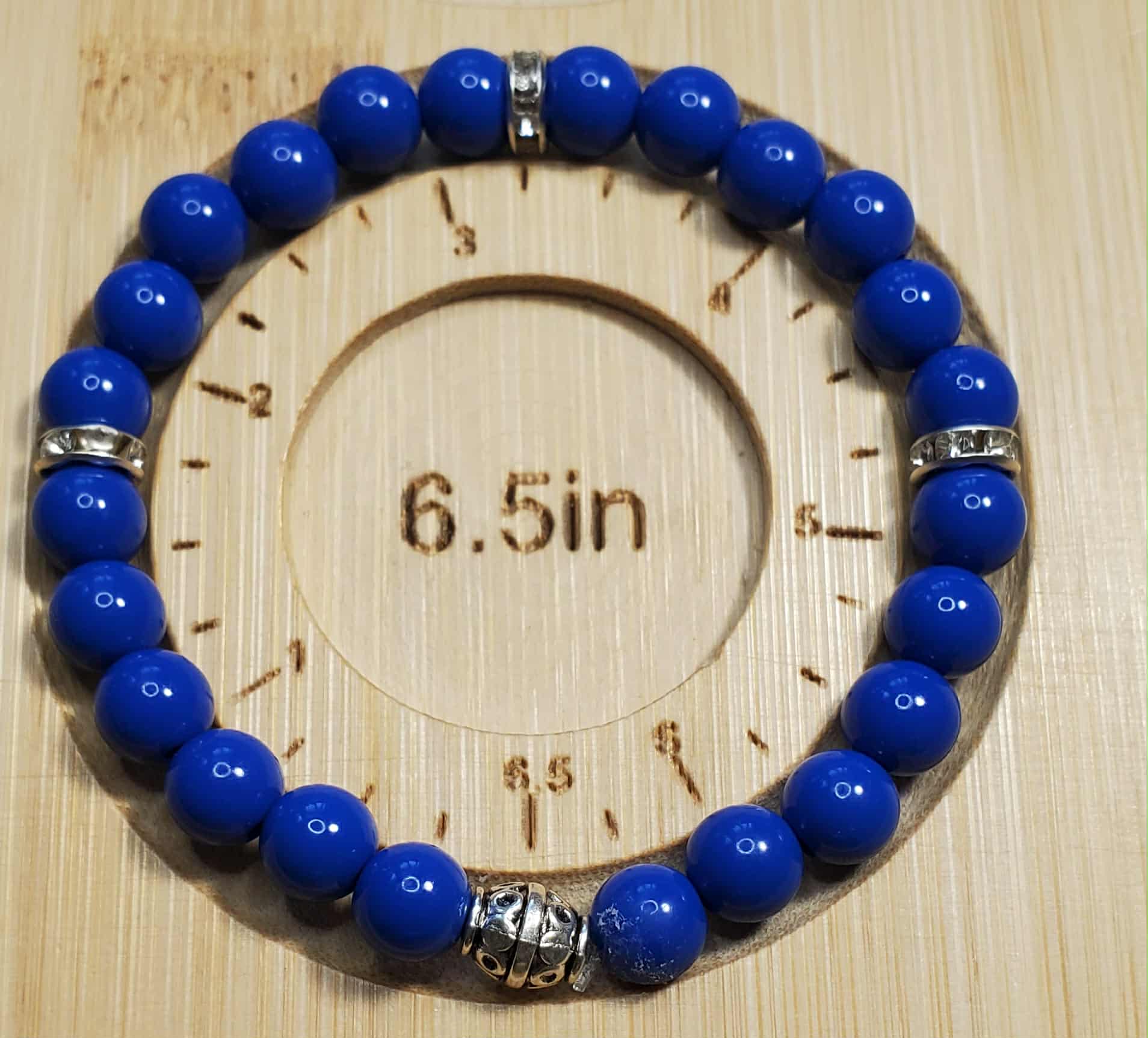 Royal Blue Beaded Bracelet