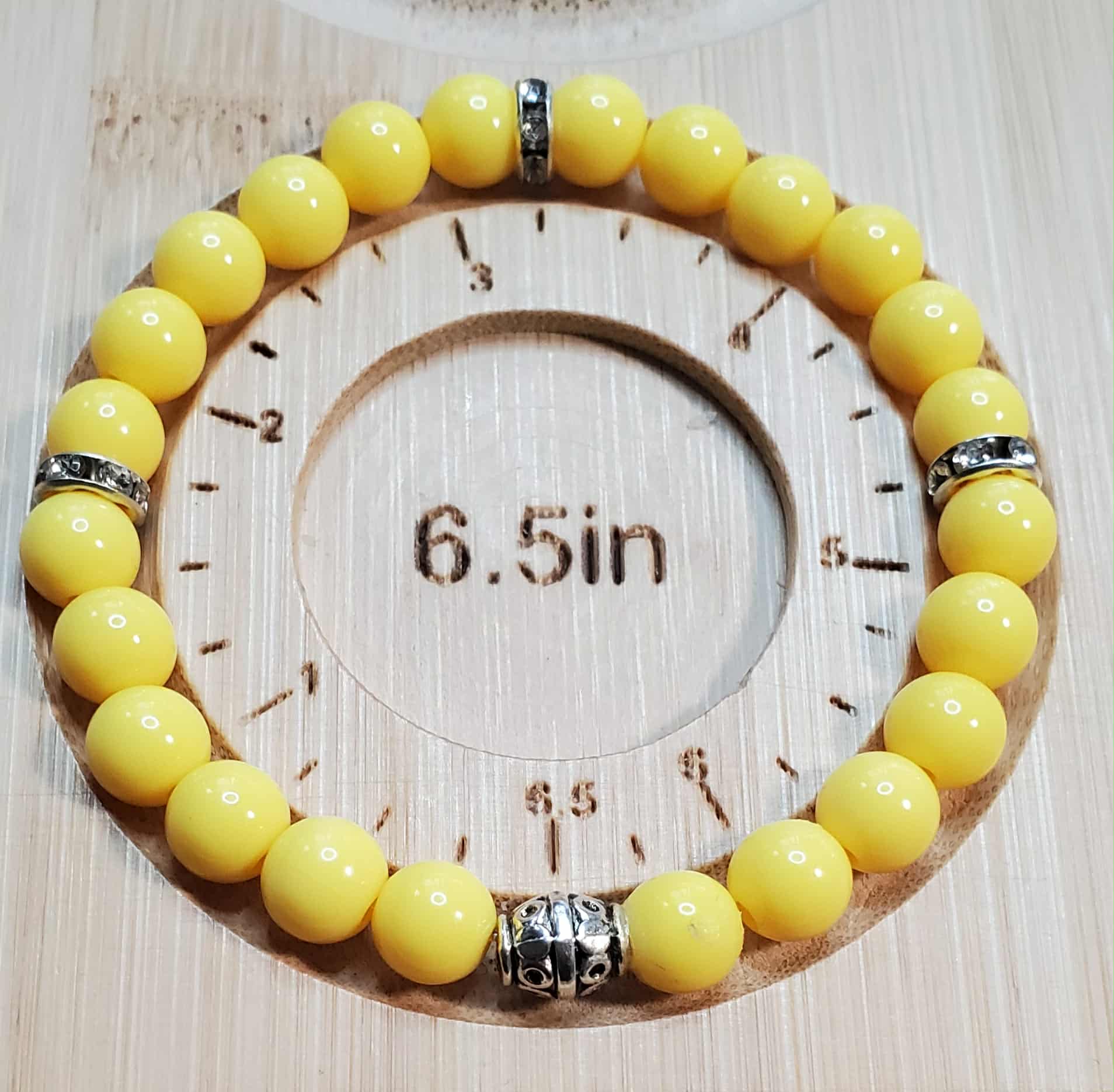 Banana Yellow Beaded Bracelet