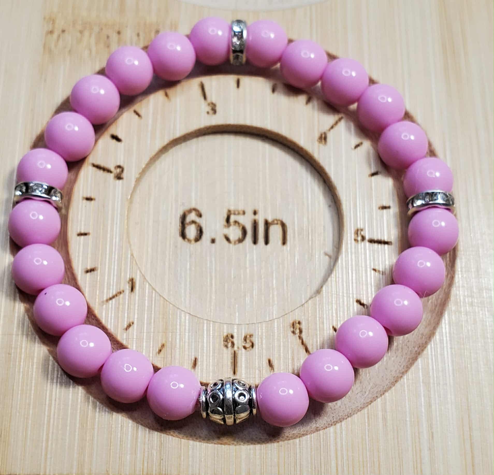 Cotton Candy Pink Beaded Bracelet